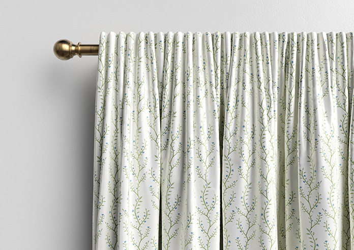 Boughton Faux Silk, Blue - Made to Measure Curtains - Image 10